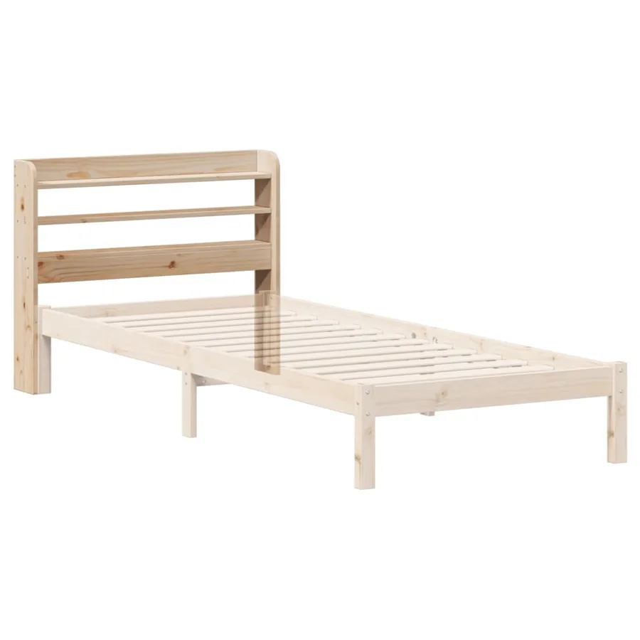 Tête de lit avec étagères 90 cm bois massif de pin - 6