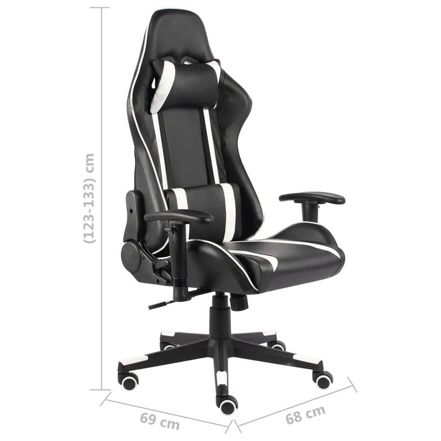 Chaise de jeu pivotante Blanc PVC - 8
