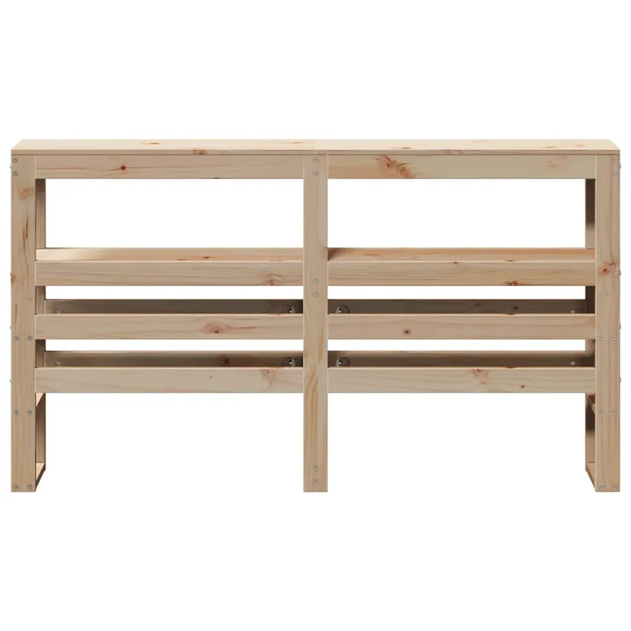 Tête de lit avec étagères 160 cm bois massif de pin - 3