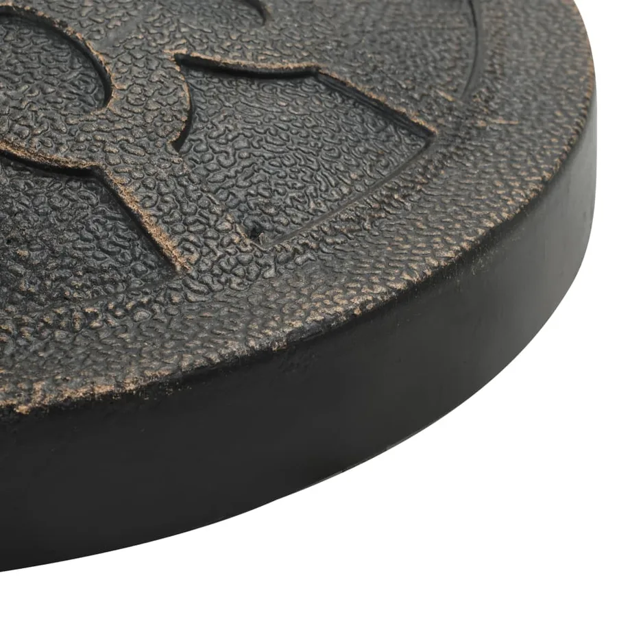 Socle rond de parasol Polyrésine 13 kg Bronze - 4