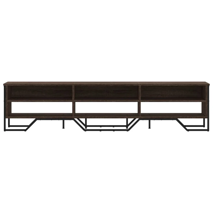 Meuble TV chêne marron 180x34x41 cm bois d'ingénierie - 4