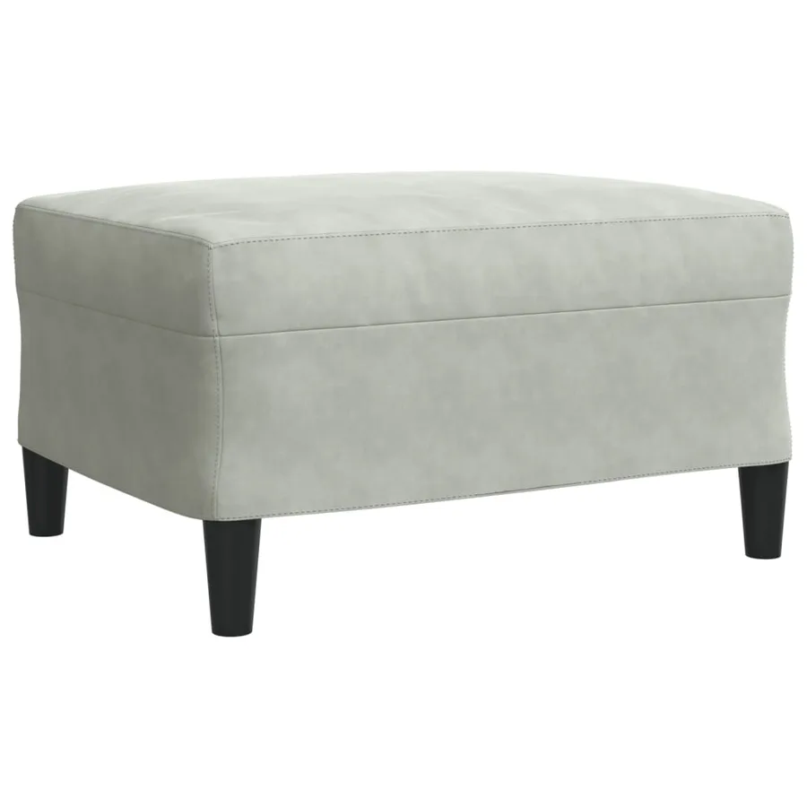 Ensemble de canapés 4 pcs avec coussins Gris clair Velours - 7