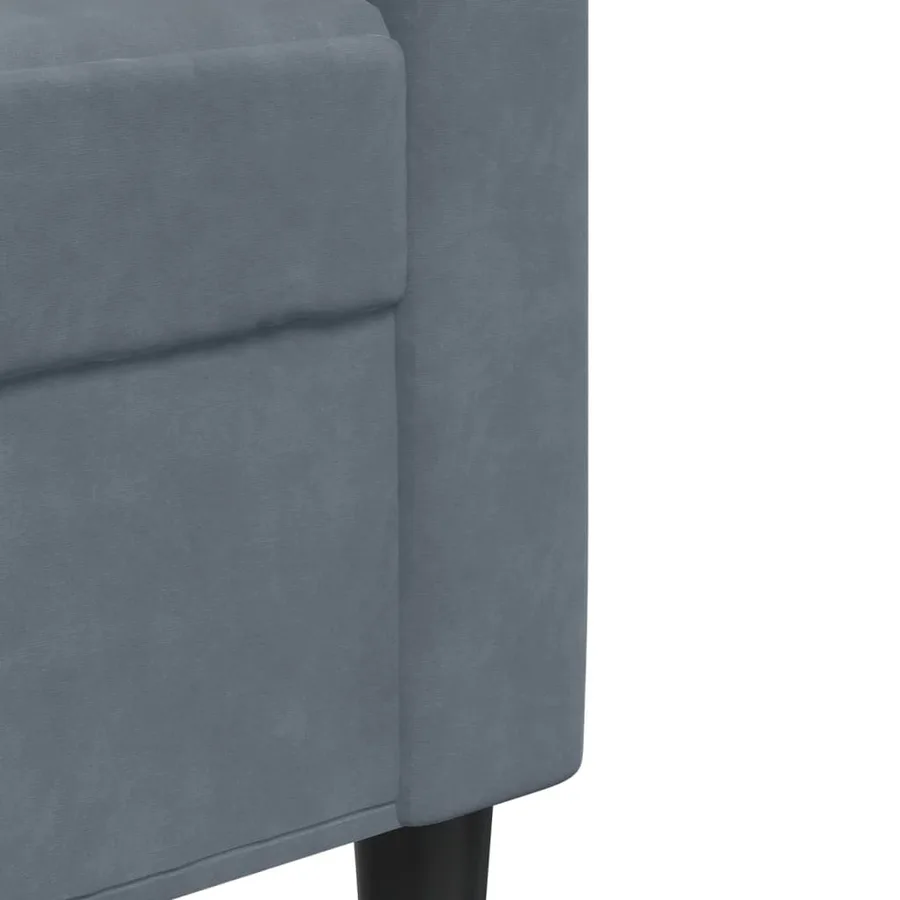 Ensemble de canapés 4 pcs avec coussins et traversins velours - 9