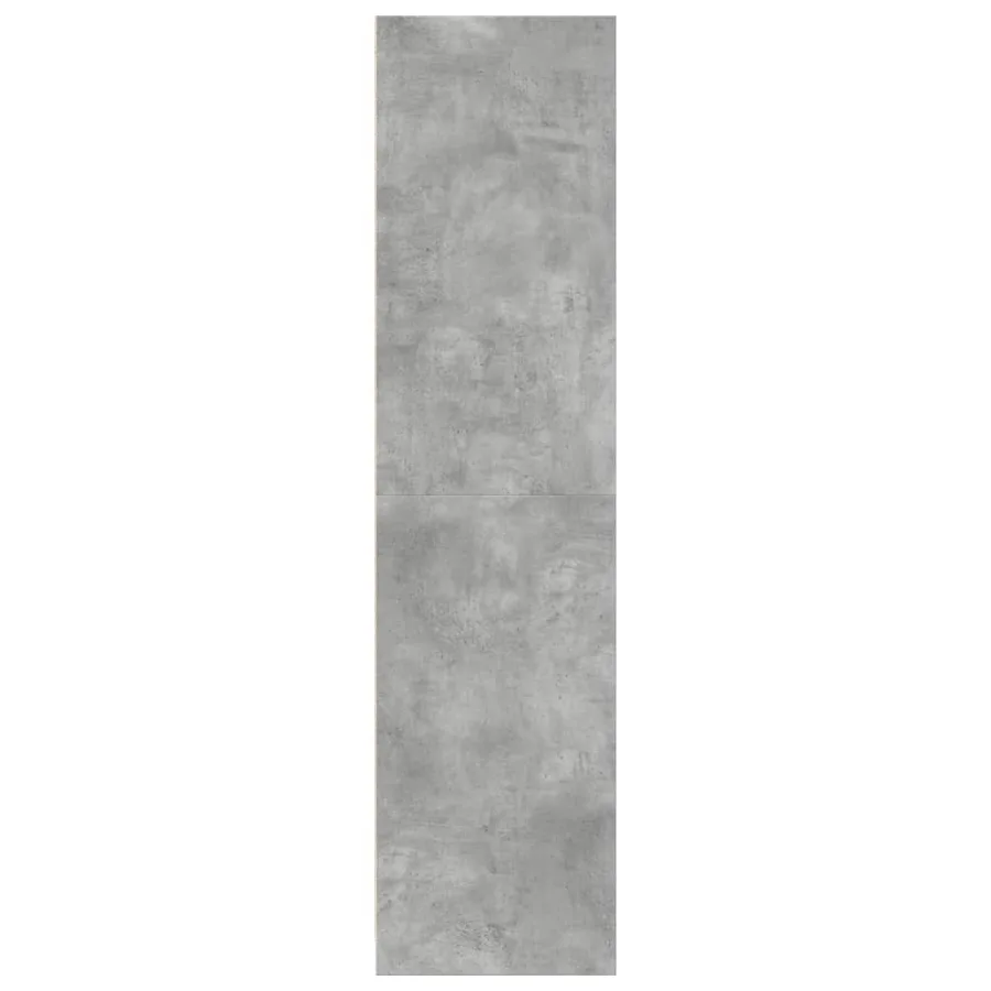 Garde-robe gris béton 30x50x200 cm bois d'ingénierie - 5