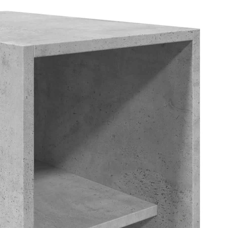 Garde-robe gris béton 30x50x200 cm bois d'ingénierie - 7