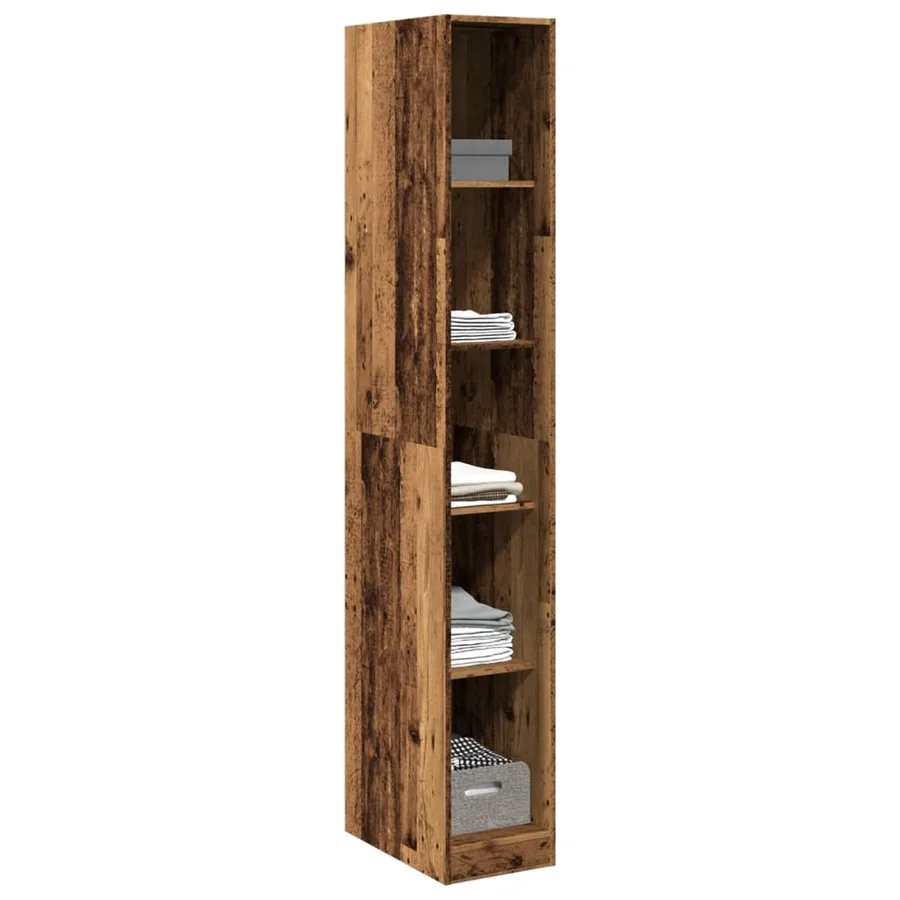 Garde-robe vieux bois 30x50x200 cm bois d'ingénierie - 3