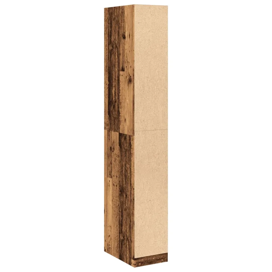 Garde-robe vieux bois 30x50x200 cm bois d'ingénierie - 6