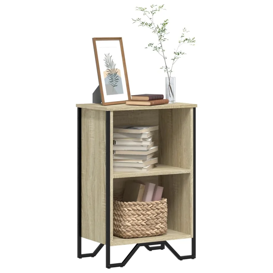 Bibliothèque chêne sonoma 50x31x74,5 cm bois d'ingénierie