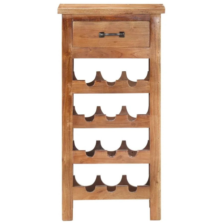 Casier à bouteilles 40x30x80 cm Bois d'acacia massif - 2