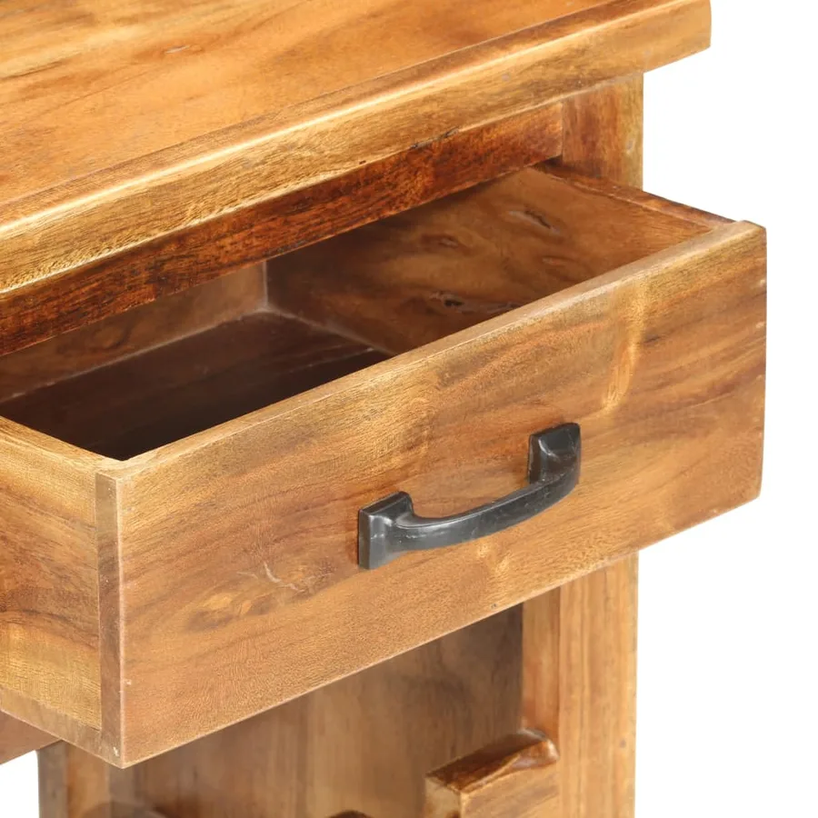 Casier à bouteilles 40x30x80 cm Bois d'acacia massif - 4