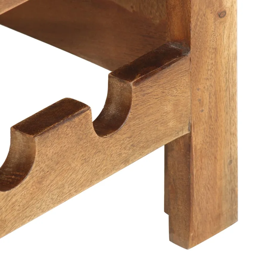 Casier à bouteilles 40x30x80 cm Bois d'acacia massif - 5