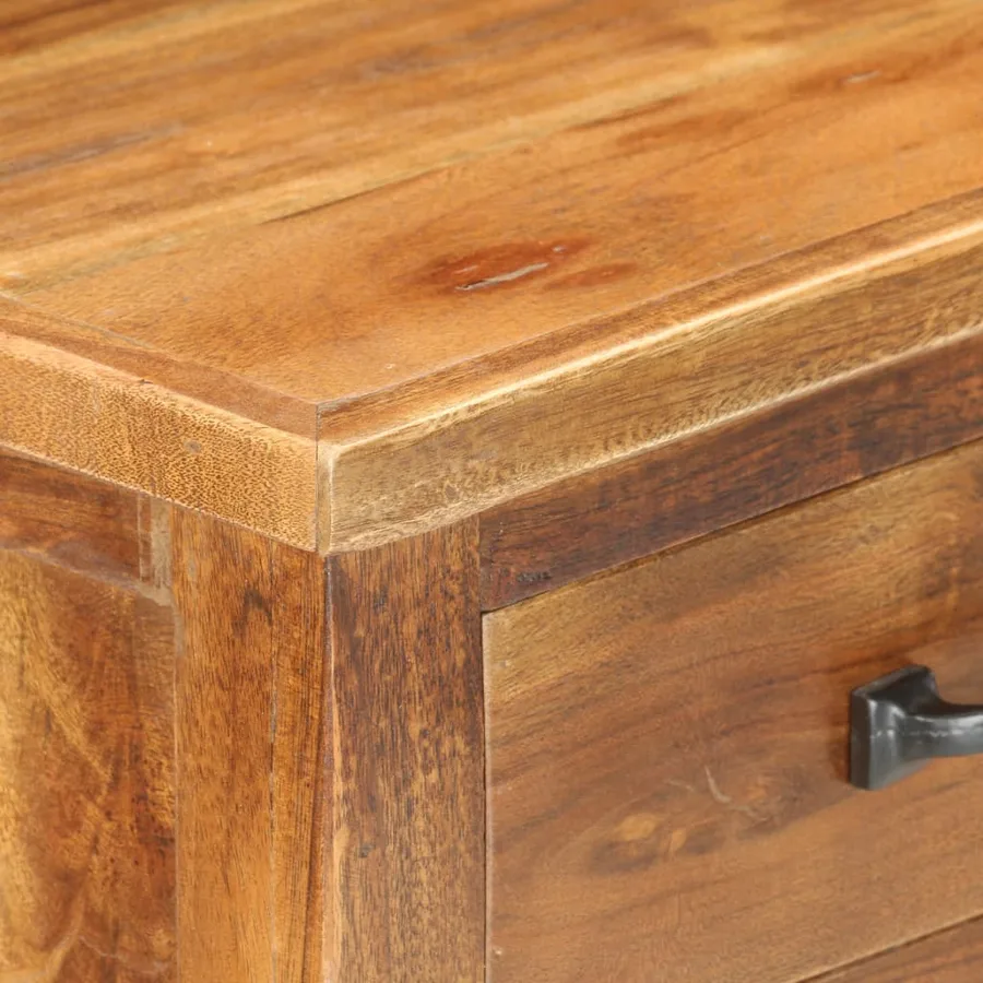 Casier à bouteilles 40x30x80 cm Bois d'acacia massif - 6
