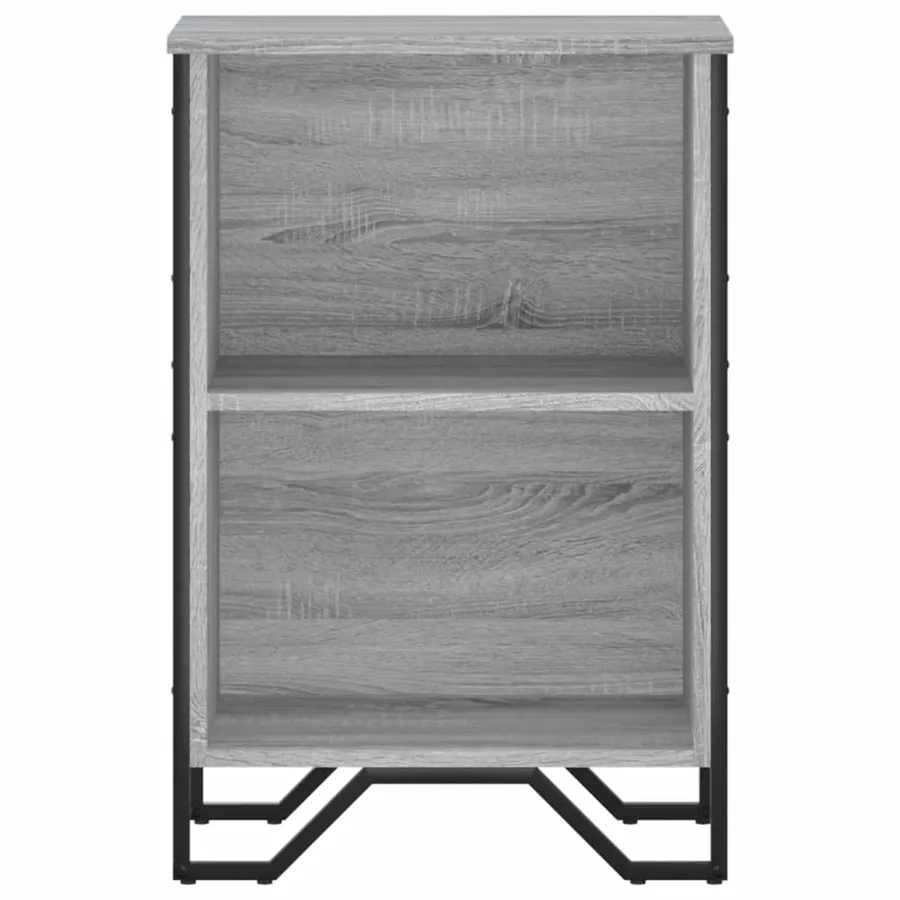 Bibliothèque sonoma gris 50x31x74,5 cm bois d'ingénierie - 4
