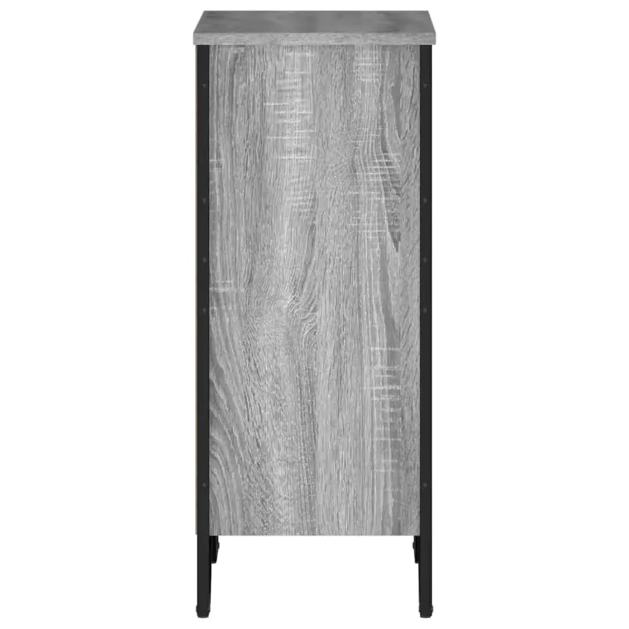 Bibliothèque sonoma gris 50x31x74,5 cm bois d'ingénierie - 5