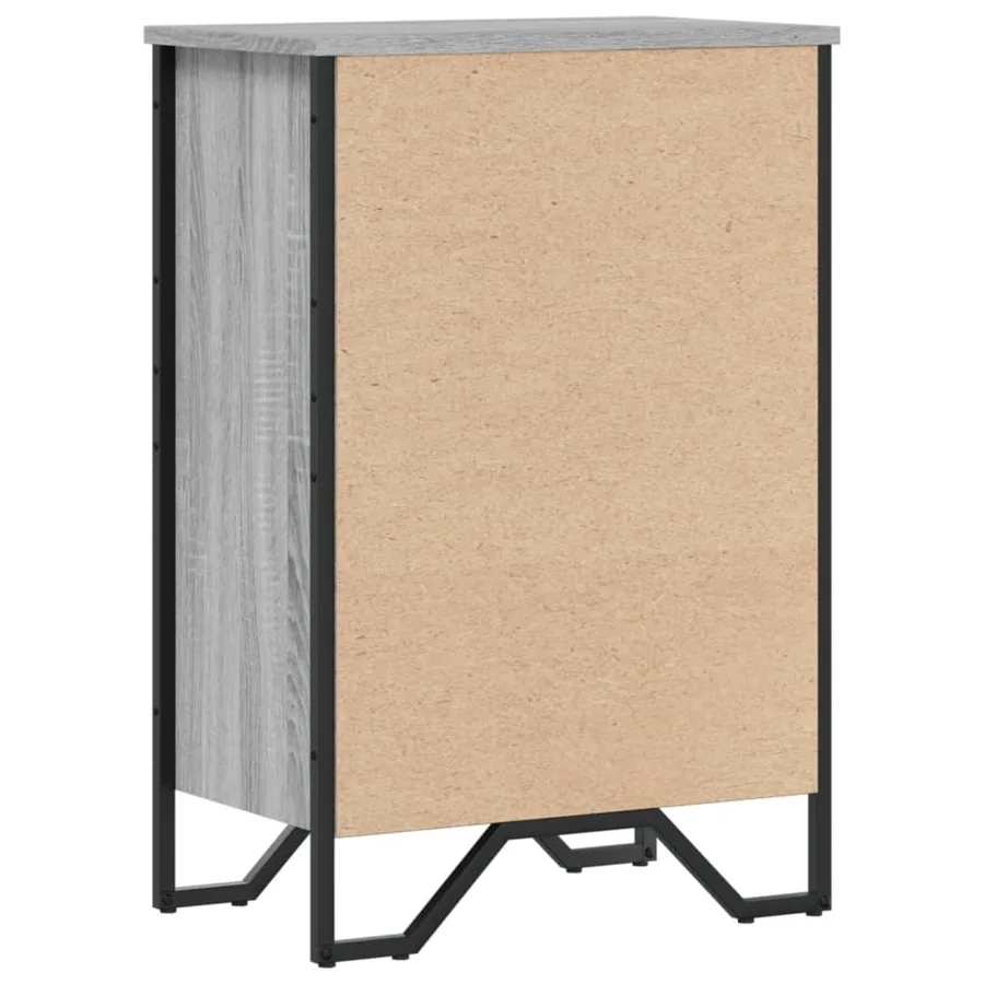 Bibliothèque sonoma gris 50x31x74,5 cm bois d'ingénierie - 6