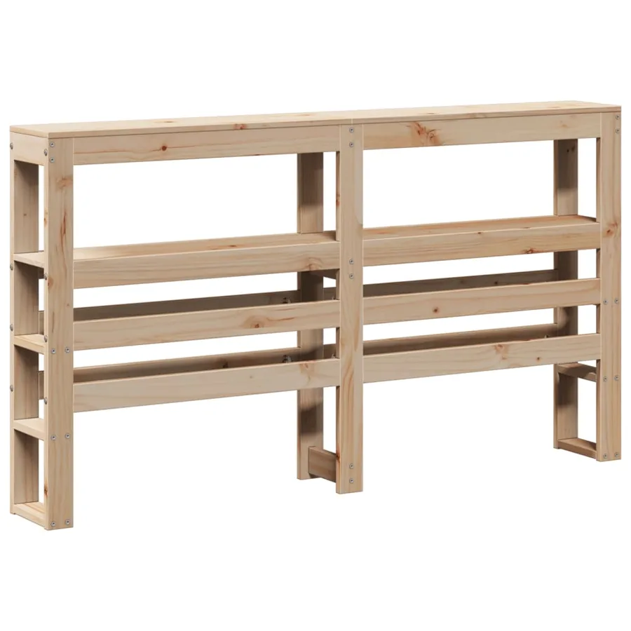 Tête de lit avec étagères 120 cm bois massif de pin - 2