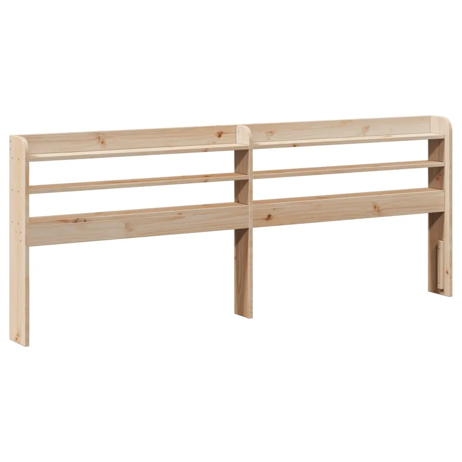 Tête de lit avec étagères 180 cm bois massif de pin - 2
