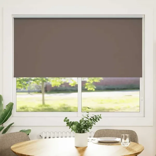 Store enrouleur occultant 164,4 x 175 cm, largeur du tissu 160 cm, couleur café