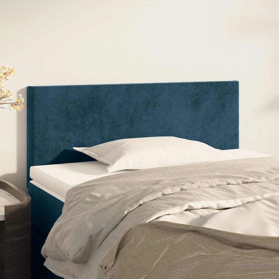Tête de lit Bleu foncé 90x5x78/88 cm Velours