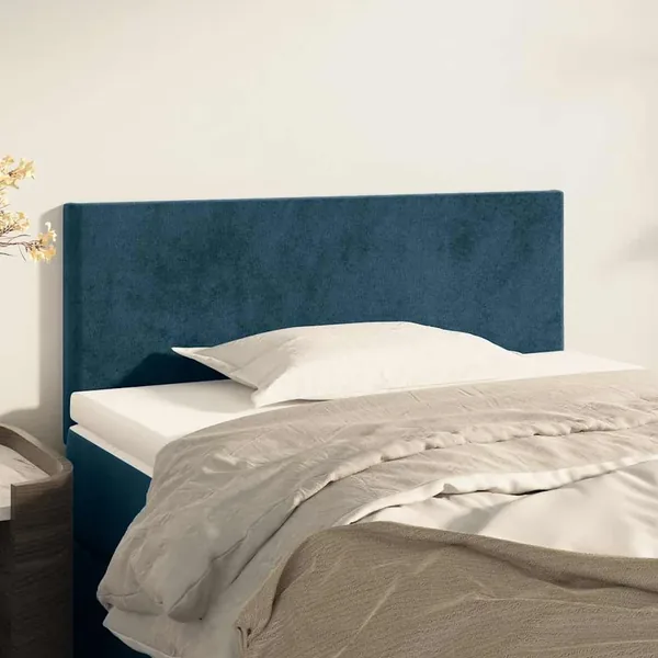 Tête de lit Bleu foncé 90x5x78/88 cm Velours
