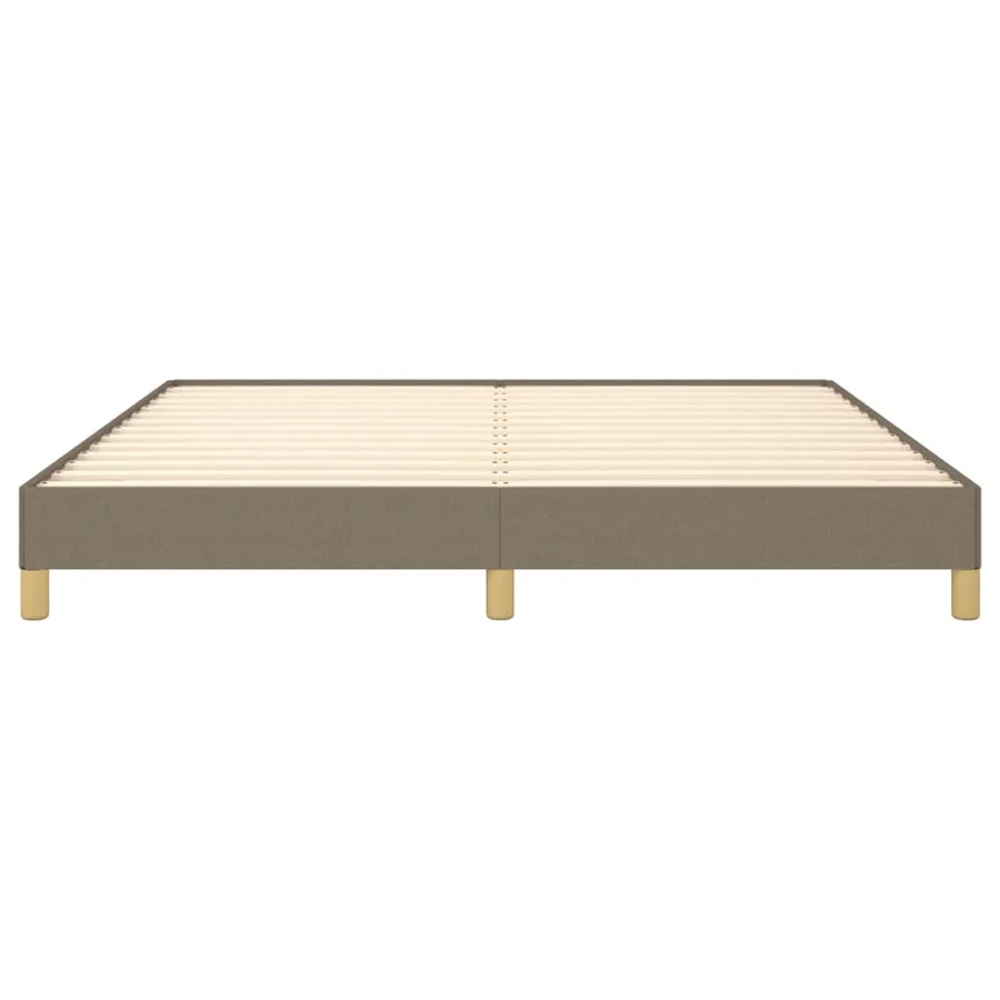Cadre de lit sans matelas taupe 180x200 cm tissu - 5