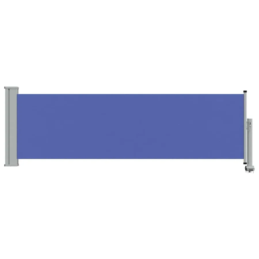 Auvent latéral rétractable de patio 80x300 cm Bleu - 3
