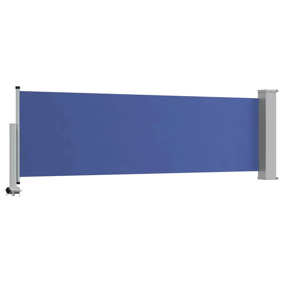 Auvent latéral rétractable de patio 80x300 cm Bleu - 6