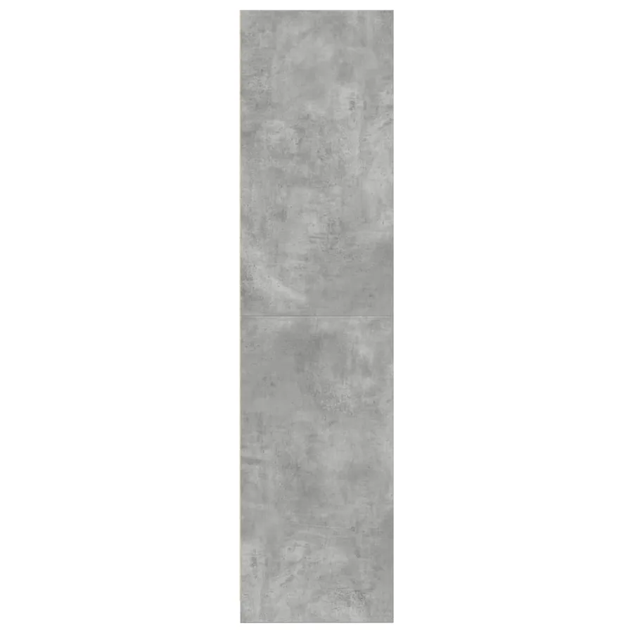 Garde-robe gris béton 80x50x200 cm bois d'ingénierie - 5