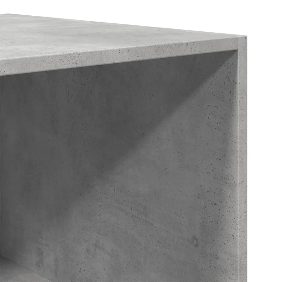 Garde-robe gris béton 80x50x200 cm bois d'ingénierie - 7