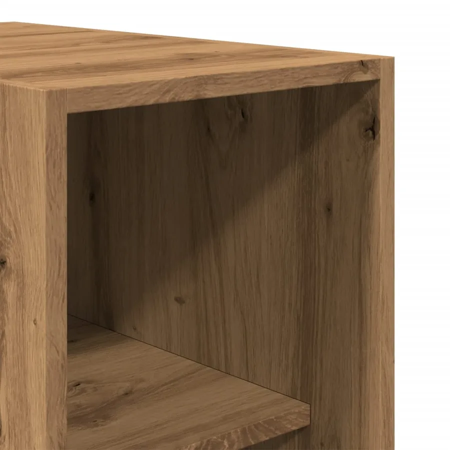 Garde-robe chêne artisanal 30x50x200 cm bois d'ingénierie - 7
