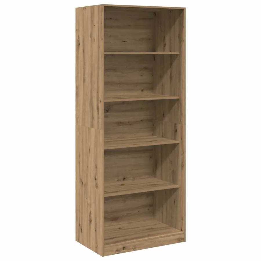 Garde-robe chêne artisanal 80x50x200 cm bois d'ingénierie - 2