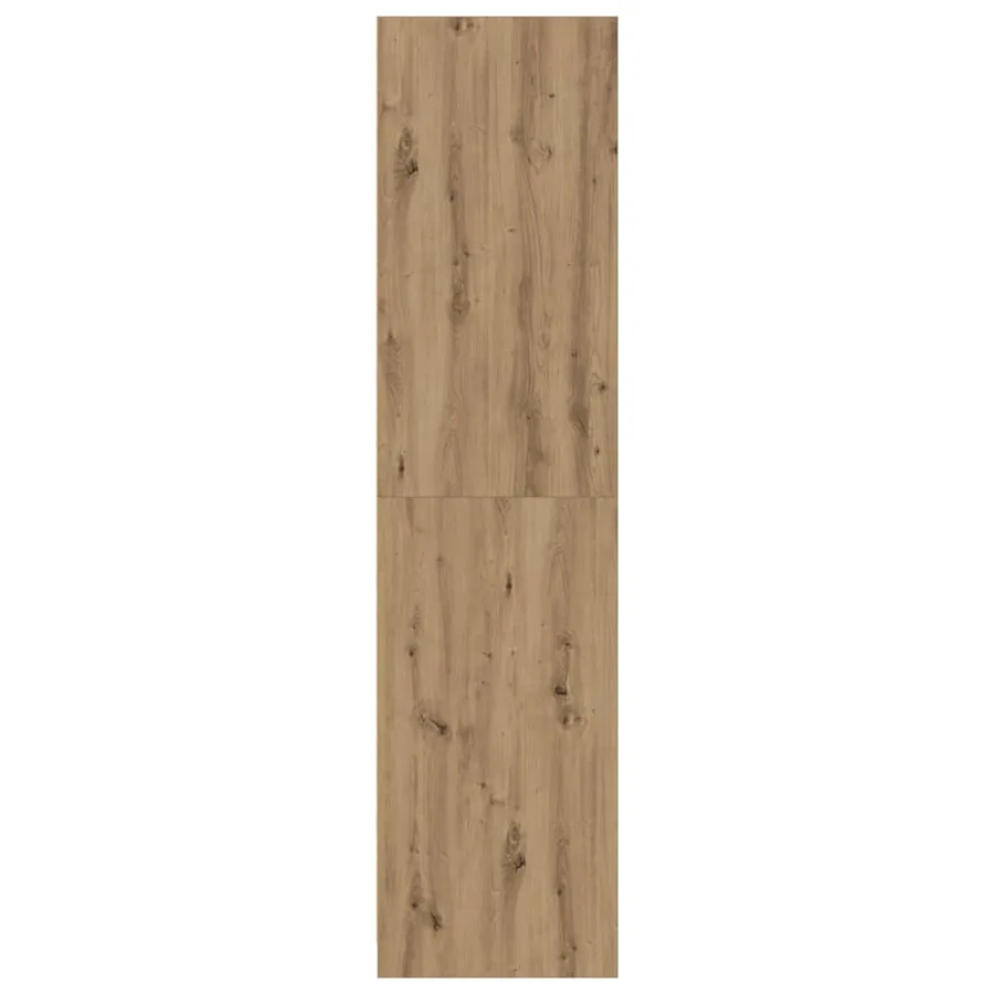 Garde-robe chêne artisanal 80x50x200 cm bois d'ingénierie - 5
