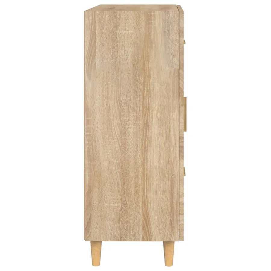 Buffet chêne sonoma 69,5x34x90 cm bois d'ingénierie - 7