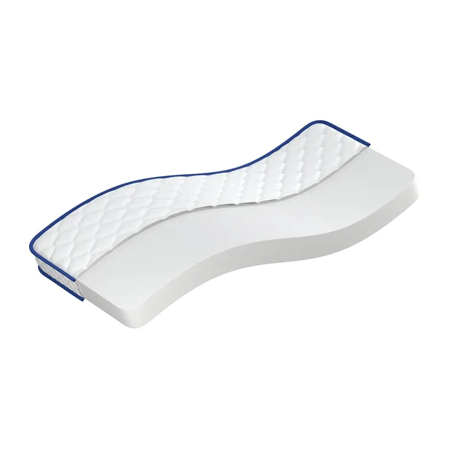 Matelas en mousse à mémoire de forme blanc 80x200x17 cm doux - 2