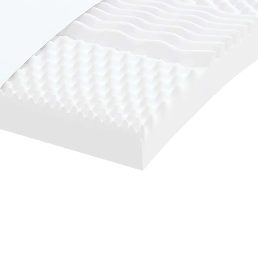 Matelas en mousse enfants blanc 80x160 cm 7 zones dureté 20 ILD - 6