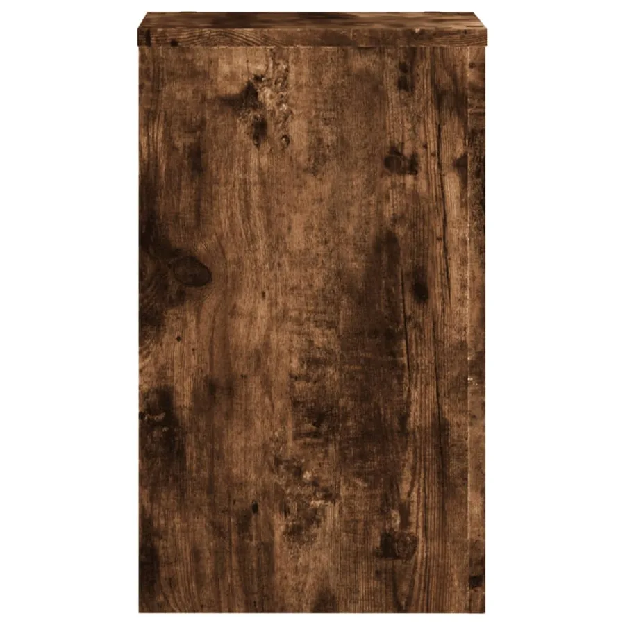 Supports pour plantes 2 pcs chêne fumé bois d'ingénierie - 6