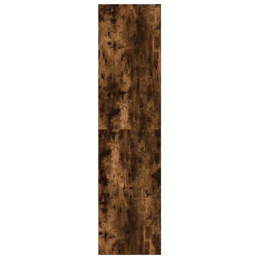Garde-robe chêne fumé 30x50x200 cm bois d'ingénierie - 6