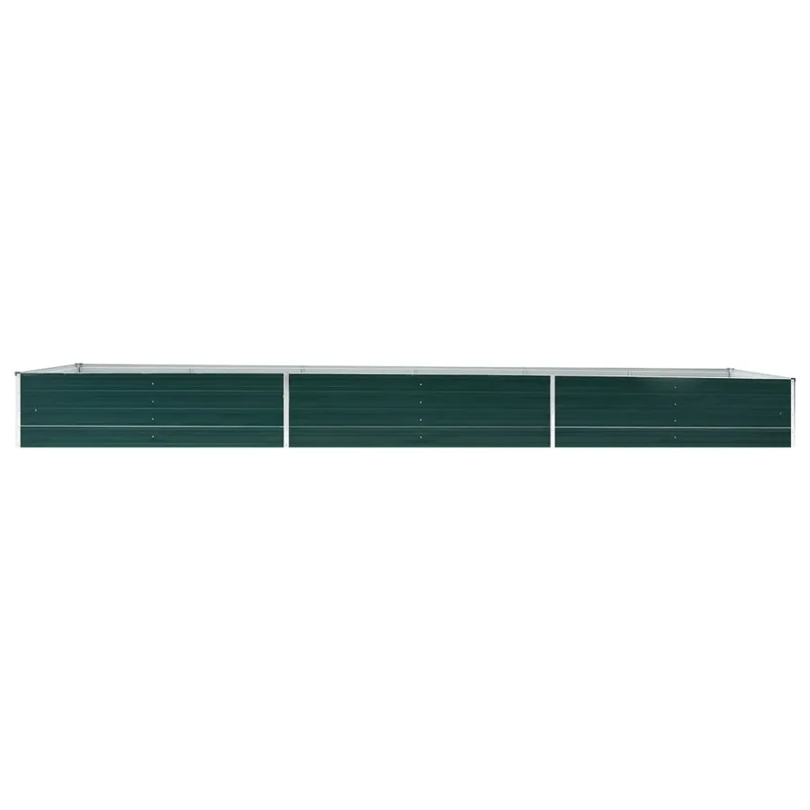 Lit surélevé de jardin Acier galvanisé 480x80x45 cm Vert - 3