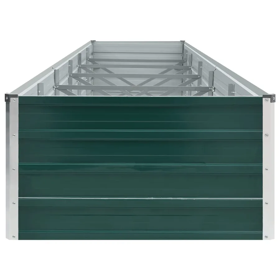 Lit surélevé de jardin Acier galvanisé 480x80x45 cm Vert - 4