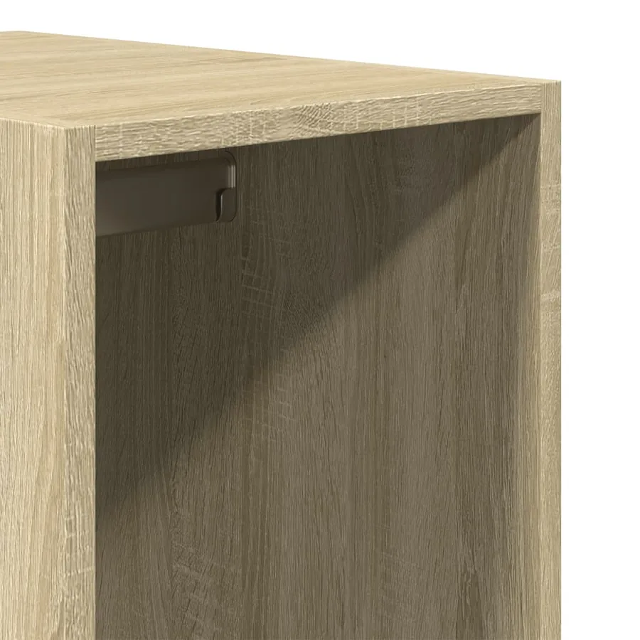 Garde-robe chêne sonoma 30x50x200 cm bois d'ingénierie - 8