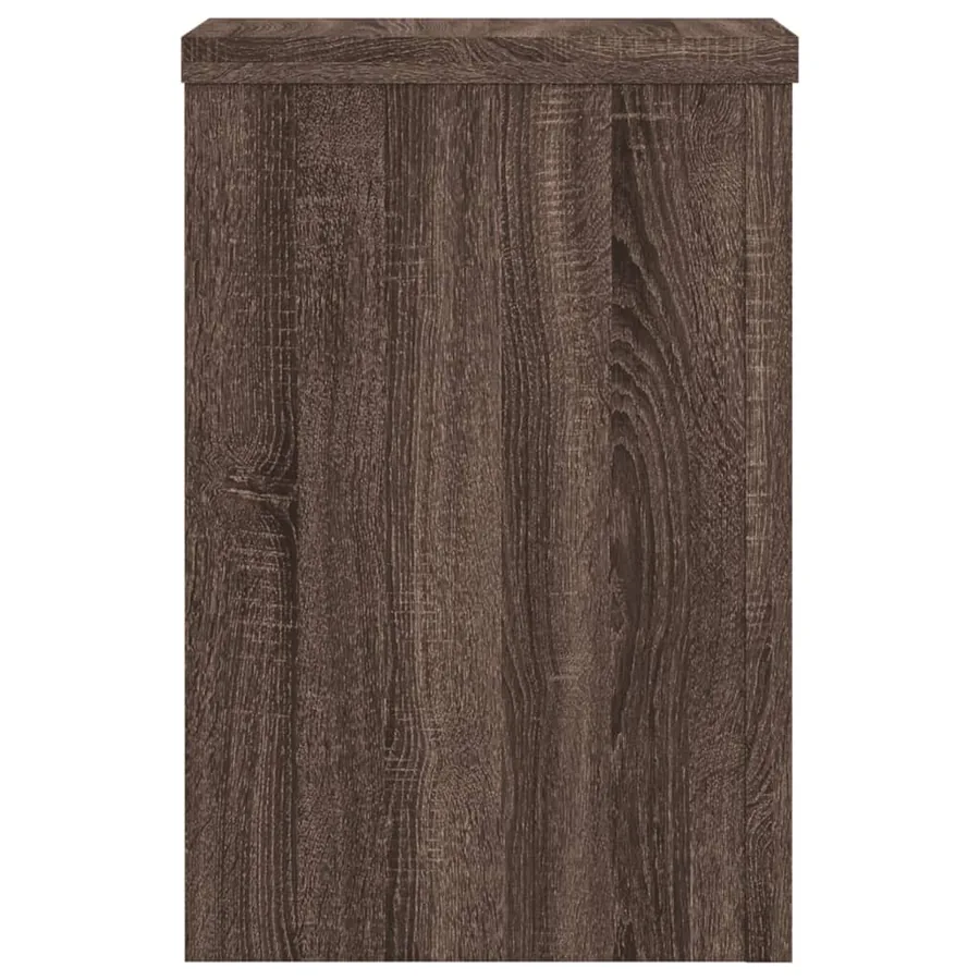 Supports pour plantes 2 pcs chêne marron bois d'ingénierie - 4