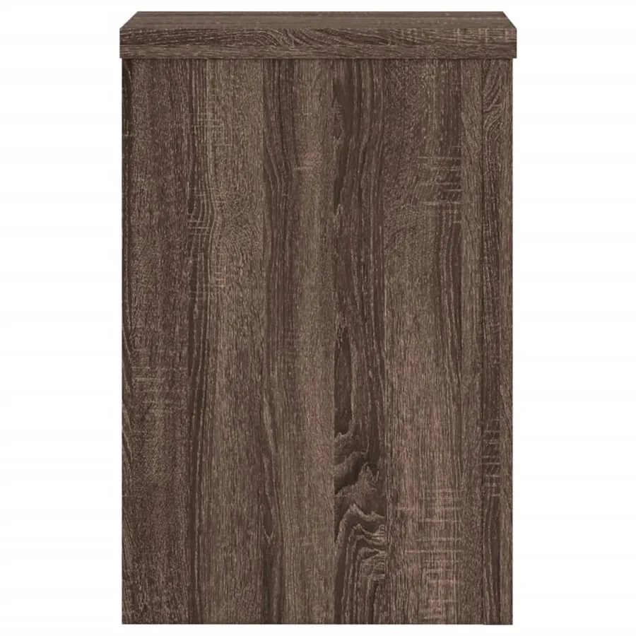Supports pour plantes 2 pcs chêne marron bois d'ingénierie - 6