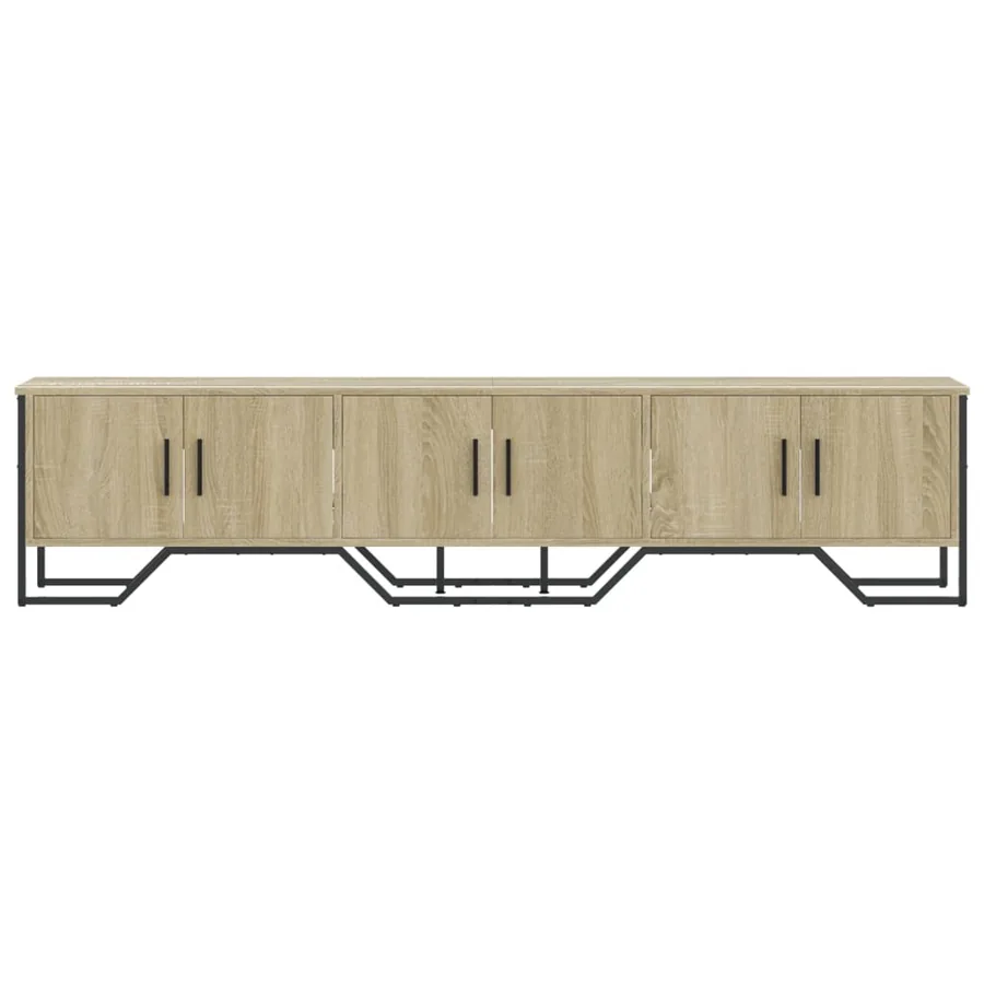 Meuble TV chêne sonoma 180x34x41 cm bois d'ingénierie - 4
