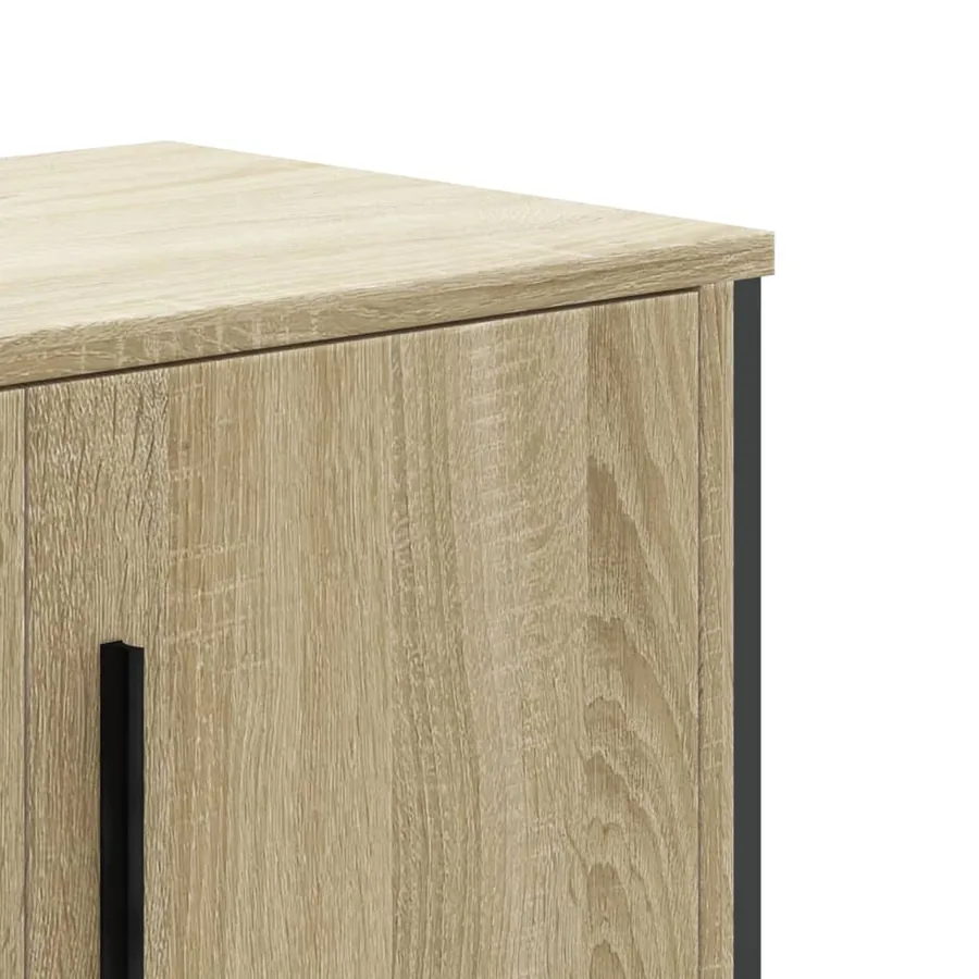 Meuble TV chêne sonoma 180x34x41 cm bois d'ingénierie - 7
