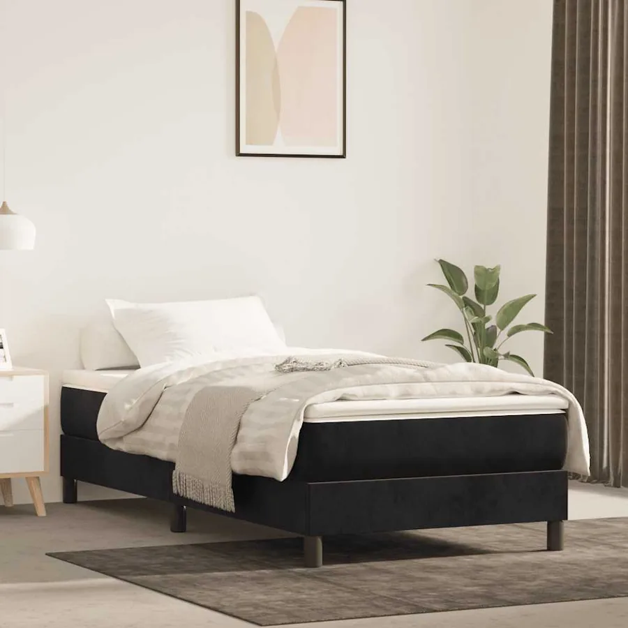 Matelas à ressorts ensachés 100 x 210 cm Noir