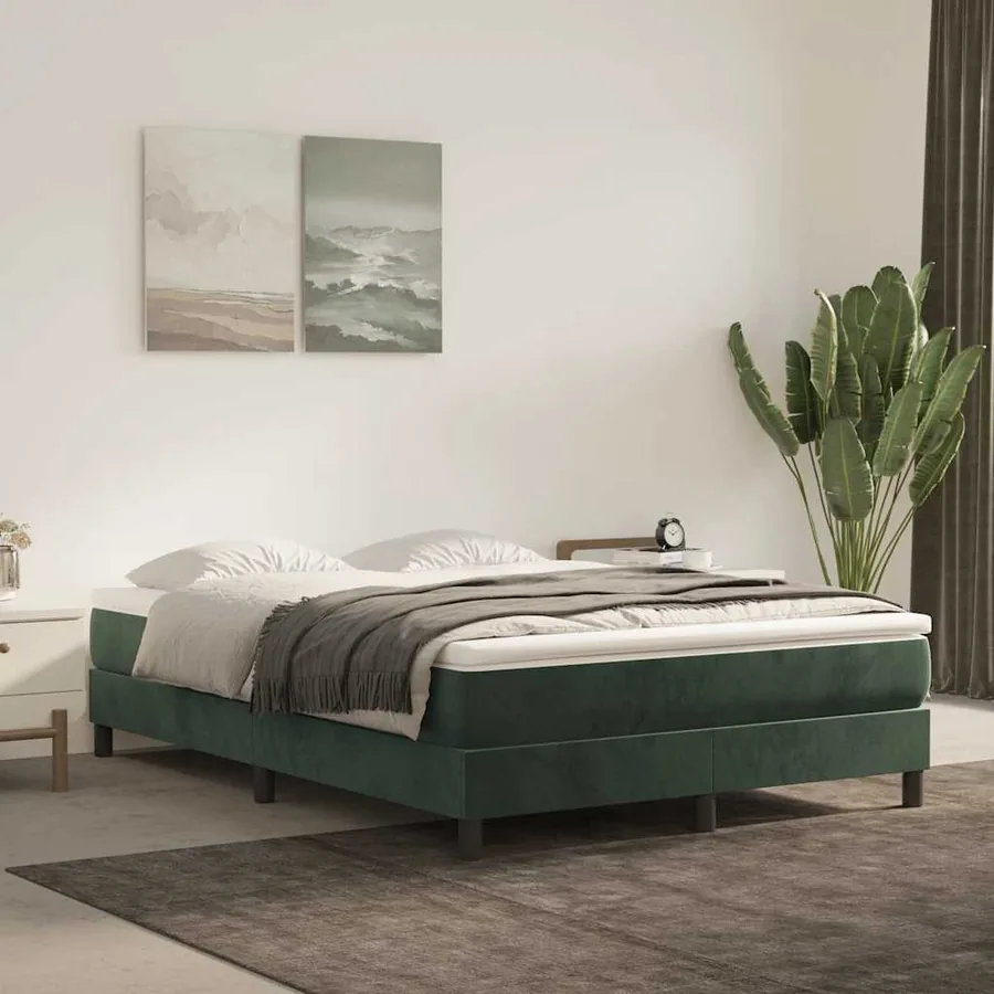 Matelas à ressorts ensachés 120 x 210 cm Vert foncé