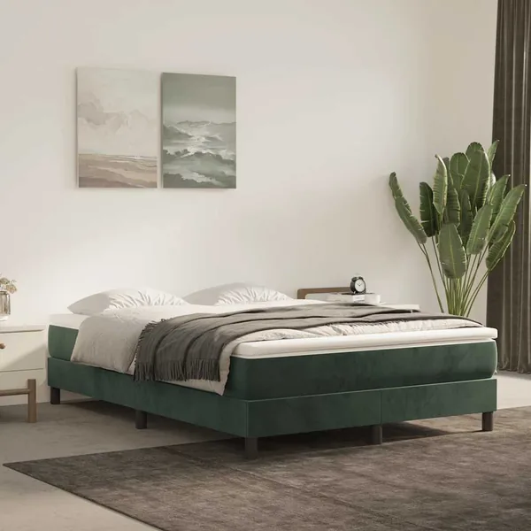 Matelas à ressorts ensachés 120 x 210 cm Vert foncé