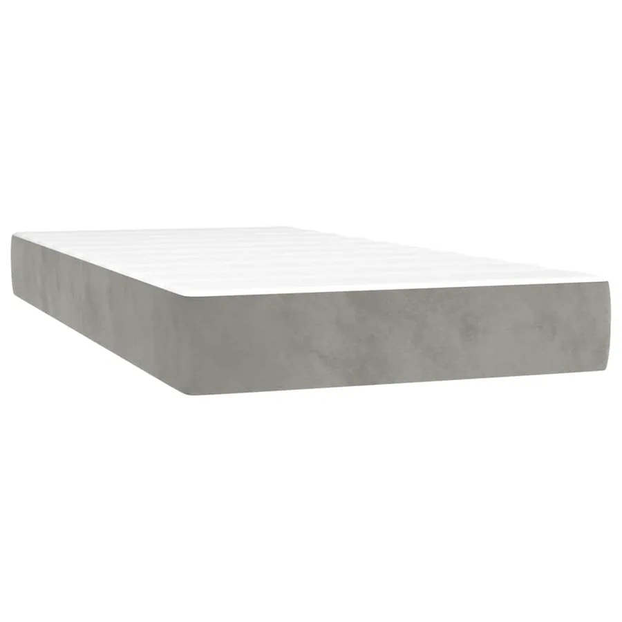 Matelas à ressorts ensachés 100 x 210 cm Gris clair - 2