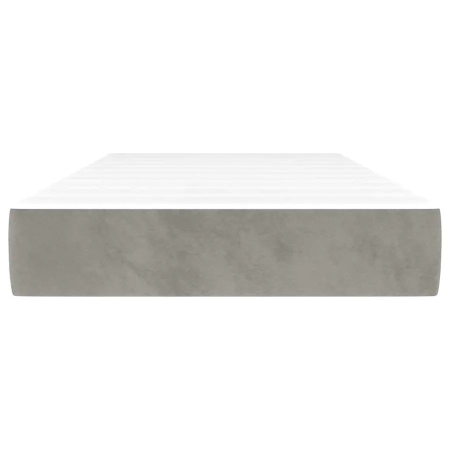 Matelas à ressorts ensachés 100 x 210 cm Gris clair - 3