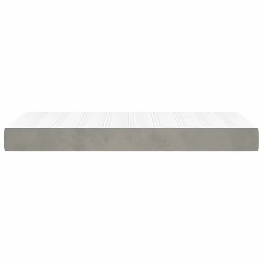 Matelas à ressorts ensachés 100 x 210 cm Gris clair - 4